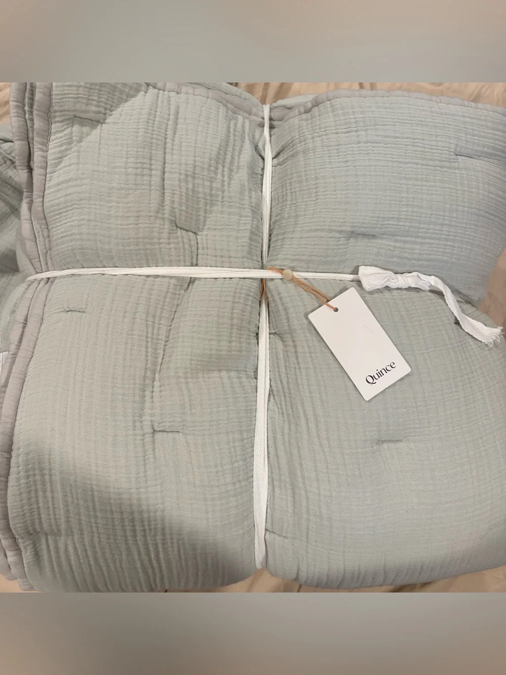 Organic Airy Gauze Dream Quilt Full/Queen in Mist
